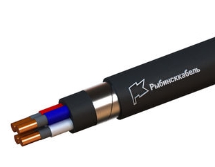 Кабель для стационарной прокладки полимер/медь/сшитый полиэтилен РЫБИНСККАБЕЛЬ ПвБПнг(А)-FRHF-1 2Х2,5ок(N) Защита кабеля
